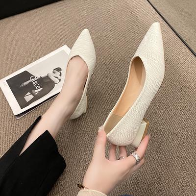 Neue Stil, Mode, Damen Flache Schuhe Schwarz Einfarbig Wildleder Spitz Büro Lässig Komfortable Damen Flache Schuh Zapatos Mujer