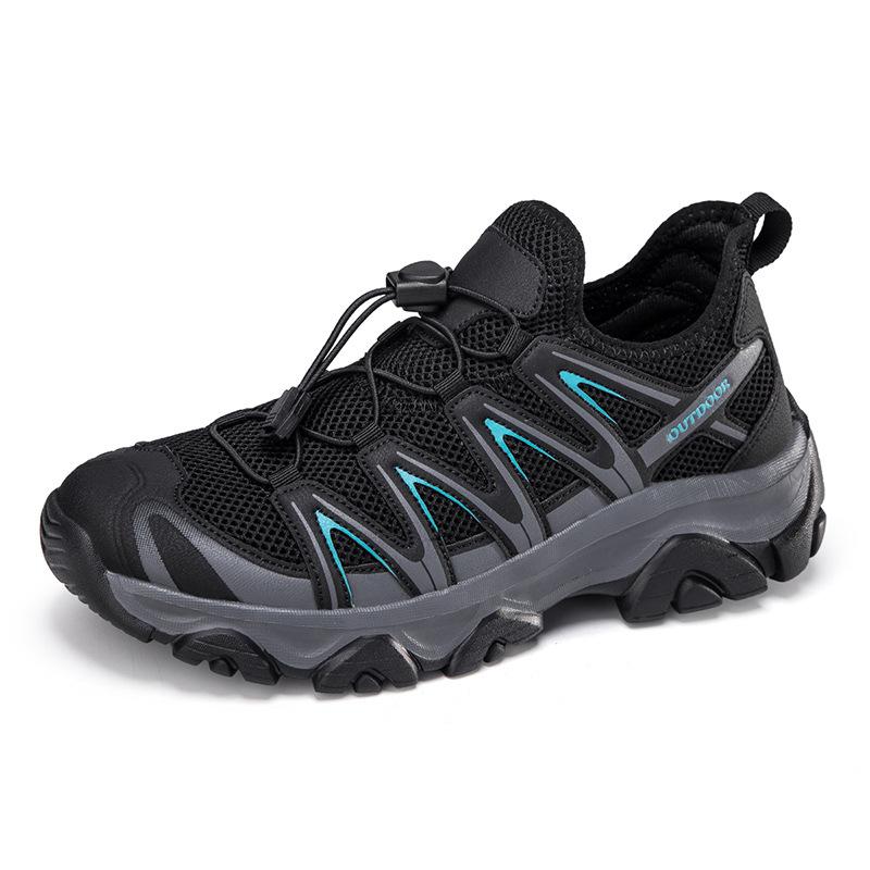 Women's Outdoor Mesh Sneakers Quick-Lace Breathable Non-slip Lightweight Casual Sports Shoes