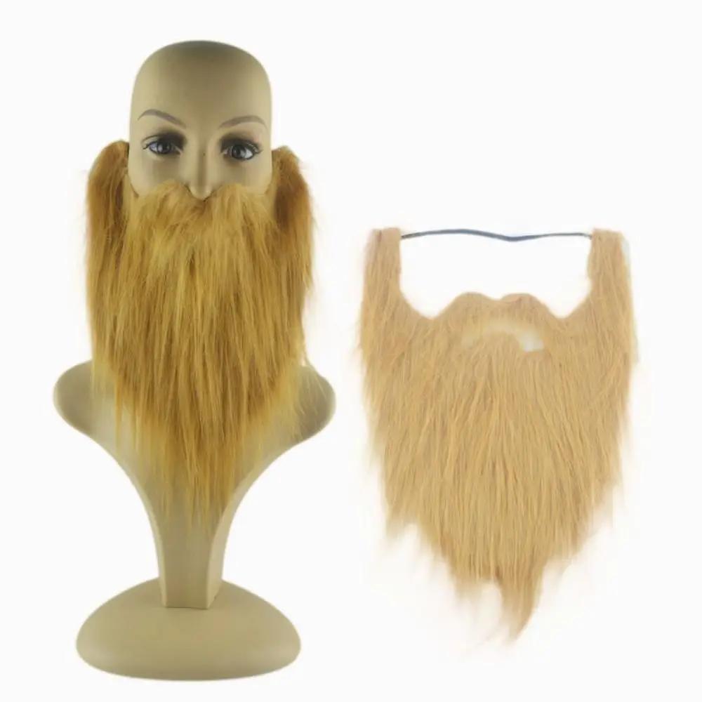 30CM Realistic Artificial Fake Beard Long Fluff Mustache Grandpa Santa Claus Cosplay Halloween Costume Party Props