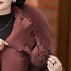 Women's 2025 New Style Mid-Length Winter Down Jacket with Fox Fur Collar for Middle-Aged and Elderly