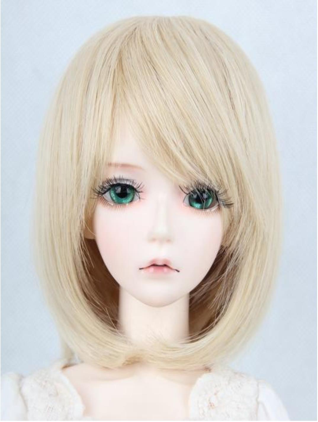 

Кукла милый парик выбираемого цвета, боб, прибл.. 8-9 дюймов, (светлые)