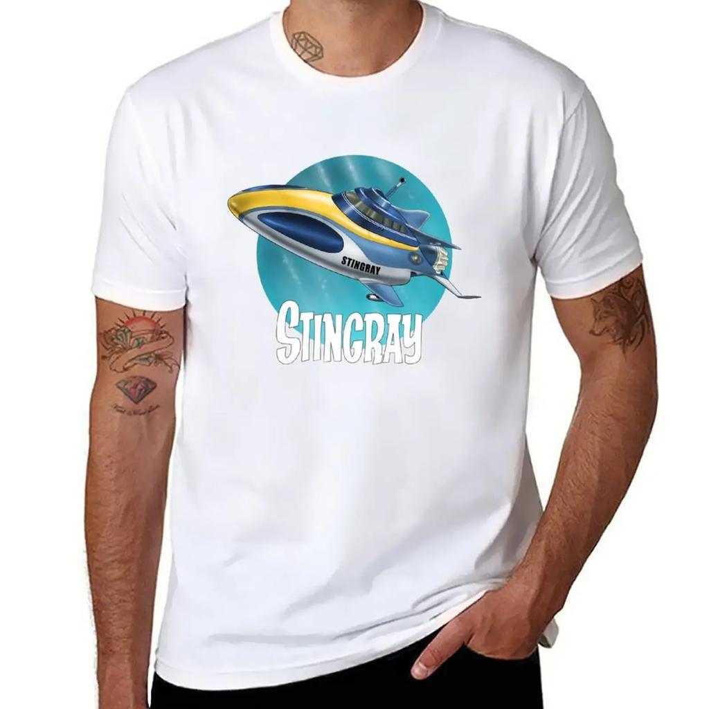 Stingray T-Shirt Aesthetic Clothing Korean Fashion Shirts Graphic Tees Men's T Shirts