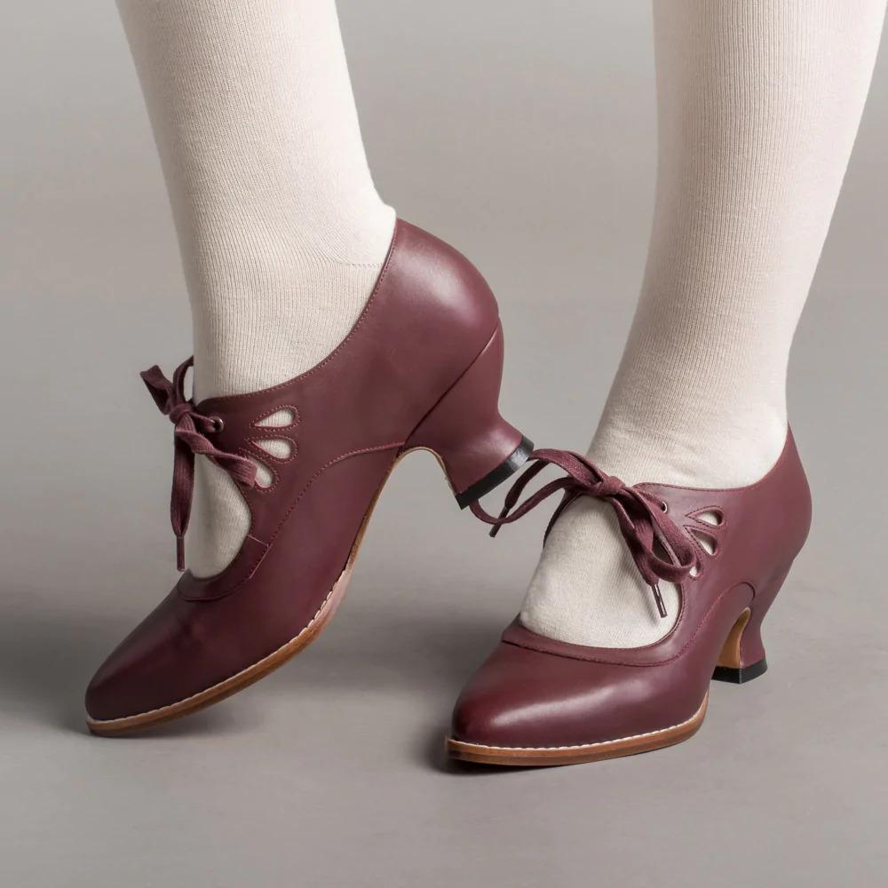 New Hollow Out High Heels Lace Up Plus Size Women's Casual Shoes