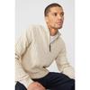 Maine Mens Cable Cotton Half Zip Jumper
