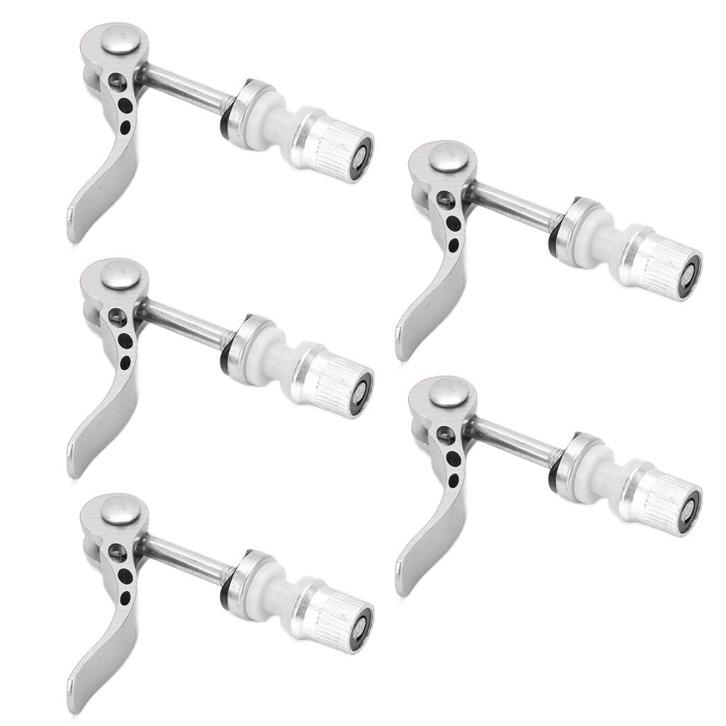 5pcs Seatpost Clamps Quick Release Aluminum Alloy Durable Bike Pipe Clamp Fixed Gear for Universal Bicycles