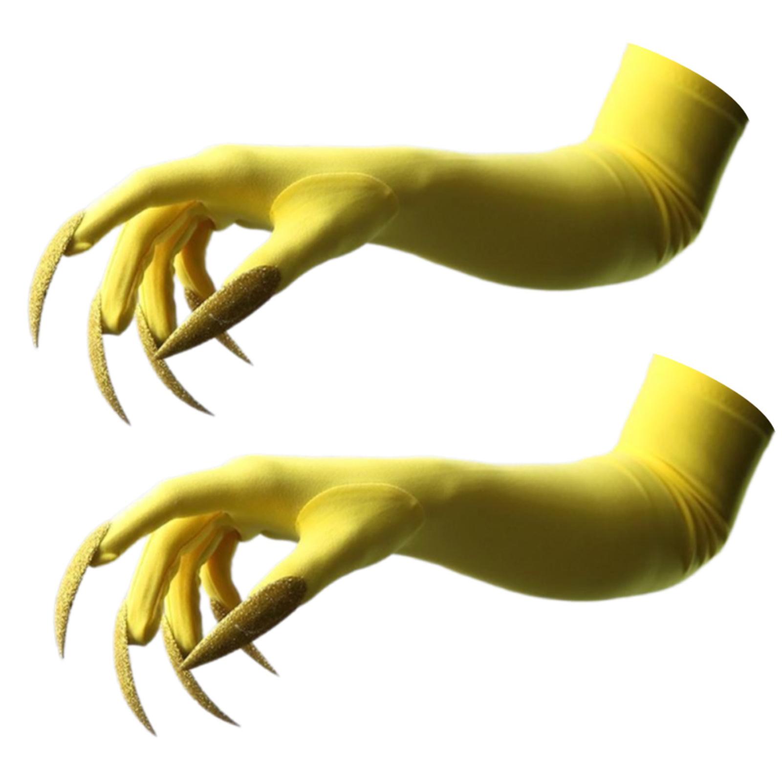 

Панк Рукавички з Довгими Нігтями Темна Серія Косплей Рукавички Еластичні та Дихаючі Для Хелловін Вечірок Костюмні Аксесуари 38