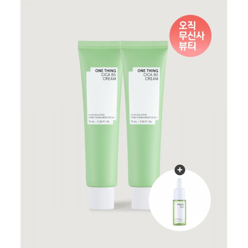 

Onething [2pack] Cica B5 Cream 70ml 2 + [free] Serum 10ml NONE