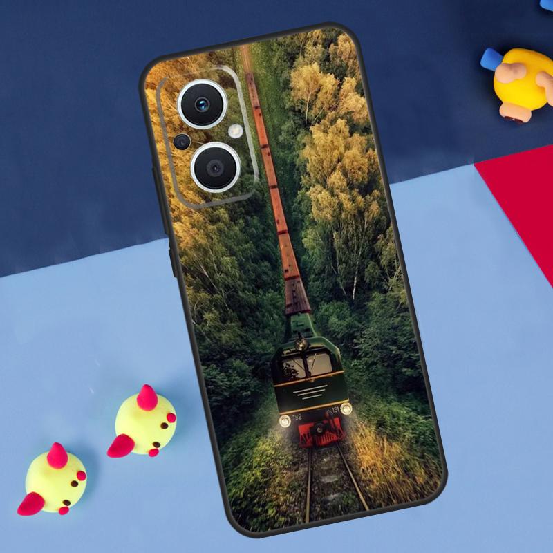 Classic Steam Train Railway For OPPO Reno 14 13 12 11 10 Pro 11F 12F 13F 14F 7 8 Lite 8T OPPO Find X9 X5 X6 X8 Pro Case