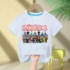 Sommer Mode Kurzarm Top Jungen und Mädchen Top Spiel Streetwear Weiß Kinder T-Shirt