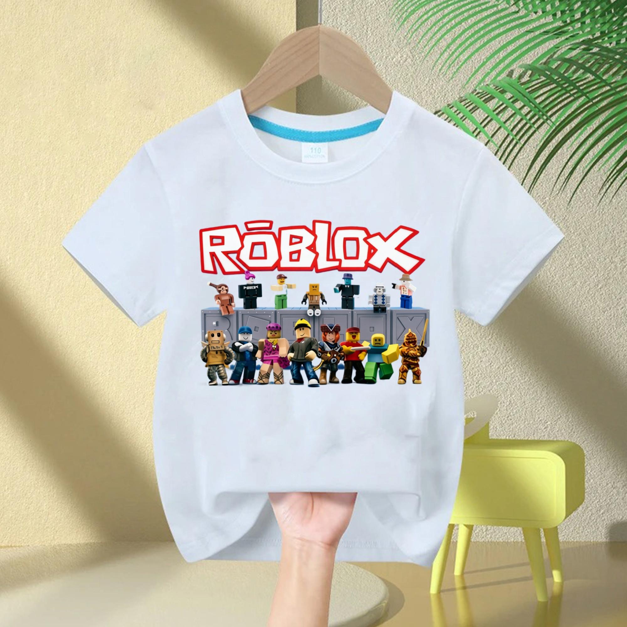 

Летняя Модная Короткая Футболка Топ для Мальчиков и Девочек Игровая Уличная Одежда Белая Детская Футболка 100