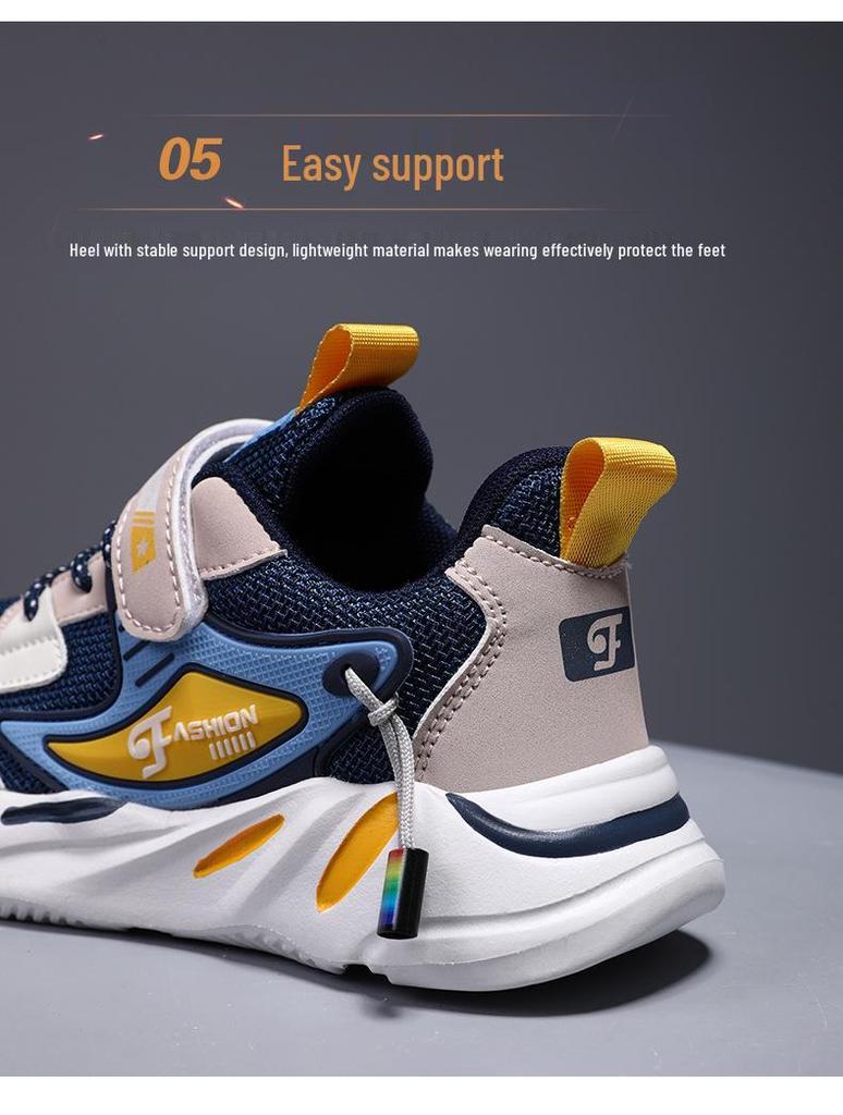 2024 Boys' Breathable Mesh Sports Shoes for Spring & Autumn - Trendy, Lightweight Running Shoes for Kids & Teens