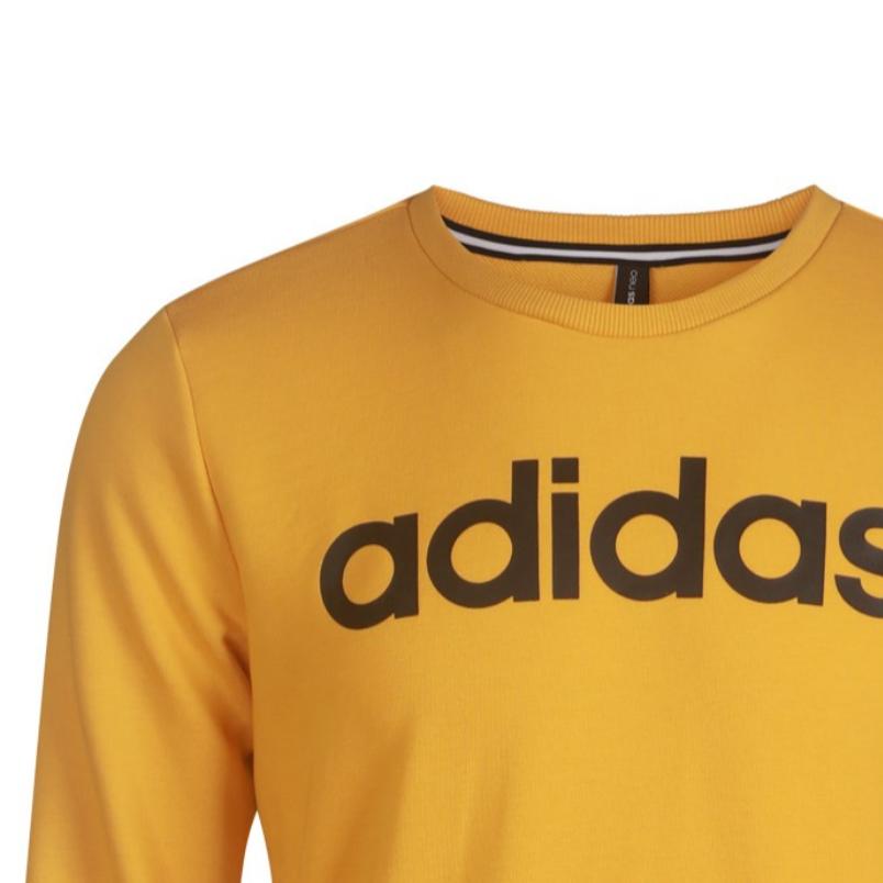 Adidas Essentials Logo Sweatshirt Men Sweatshirts Yellow GJ8924