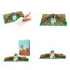 Paper Crafted 3D Greeting Card Foldable 3D Greeting Card Flower Sea Card Floral Greeting Card for Mother's Day