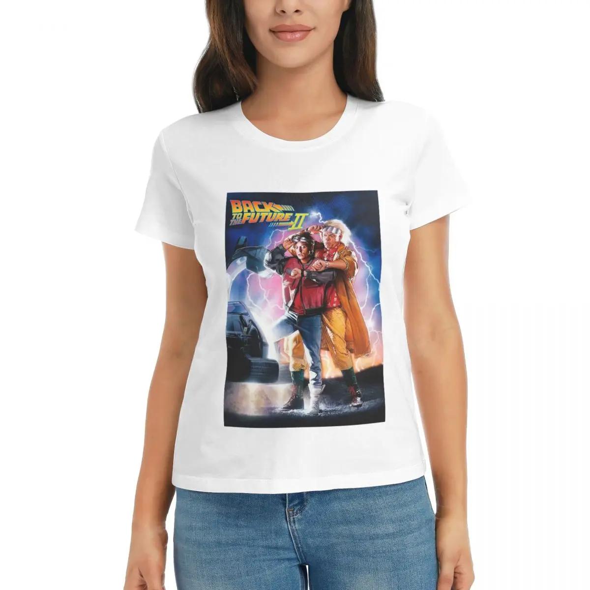 

Women TShirt Back To The Future Summer Short Sleeve Tees Round Neck Cotton T Shirts Clothes Tops Streetwear S