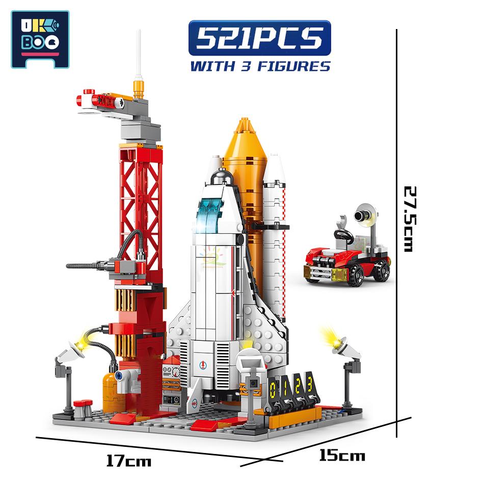 UKBOO Aviation Series Space Shuttle Aerospace Spaceship Carrier Rocket Building Blocks City Classic Model Bricks Childrens
