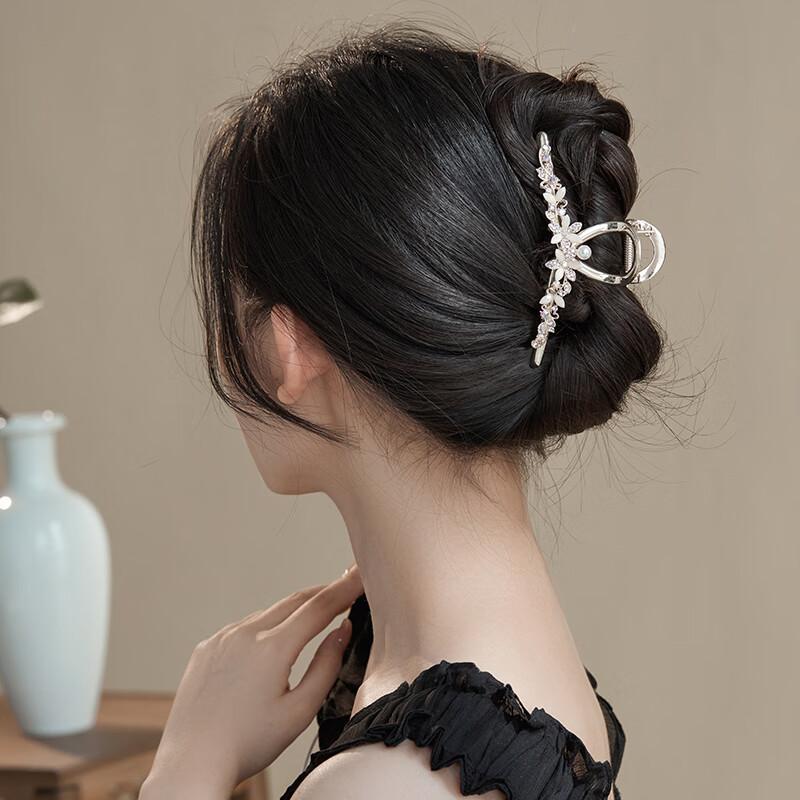 CHIMERA Large Flower Hair Claw Clip, Back of Head Shark Clip, Hairpin, Hair Accessories