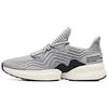 Comfortable Slip Resistant Abrasion Resistant Breathable Cushioning Low Top Running Shoes Men's Gray Black 91915531-1