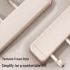 No-Drill Wall-Mounted White Kitchen Hook Rack for Pots, Lids, and Utensils