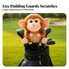Adorable Soft Golf Cover with Sock Shaft Charming Wood Headcover Knitted Animal