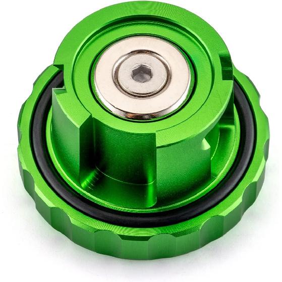 WeiSen Diesel Fuel Cap Aluminum Compatible With Dodge Ram 1500 2500 3500 Green Magnetic -2024