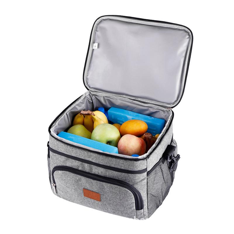 15L Nepropustná izolovaná pikniková taška - Zesílená pro venkovní použití, Udržuje jídlo čerstvé a studené