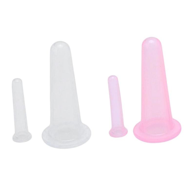 2 Adet Vakum Çukurluğu Sağlık Fincan Vücut Silikon Vakum Masaj Yüz Sırt Masajı