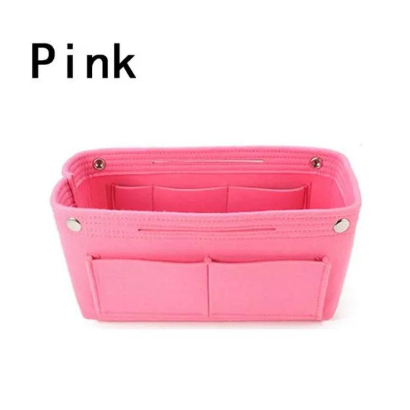 1 Pc Multi-Pocket Travel Insert Felt Organizer Bag Purse Handbag Portable Dorm Room Cosmetic Storage Bags Bathroom Organizer