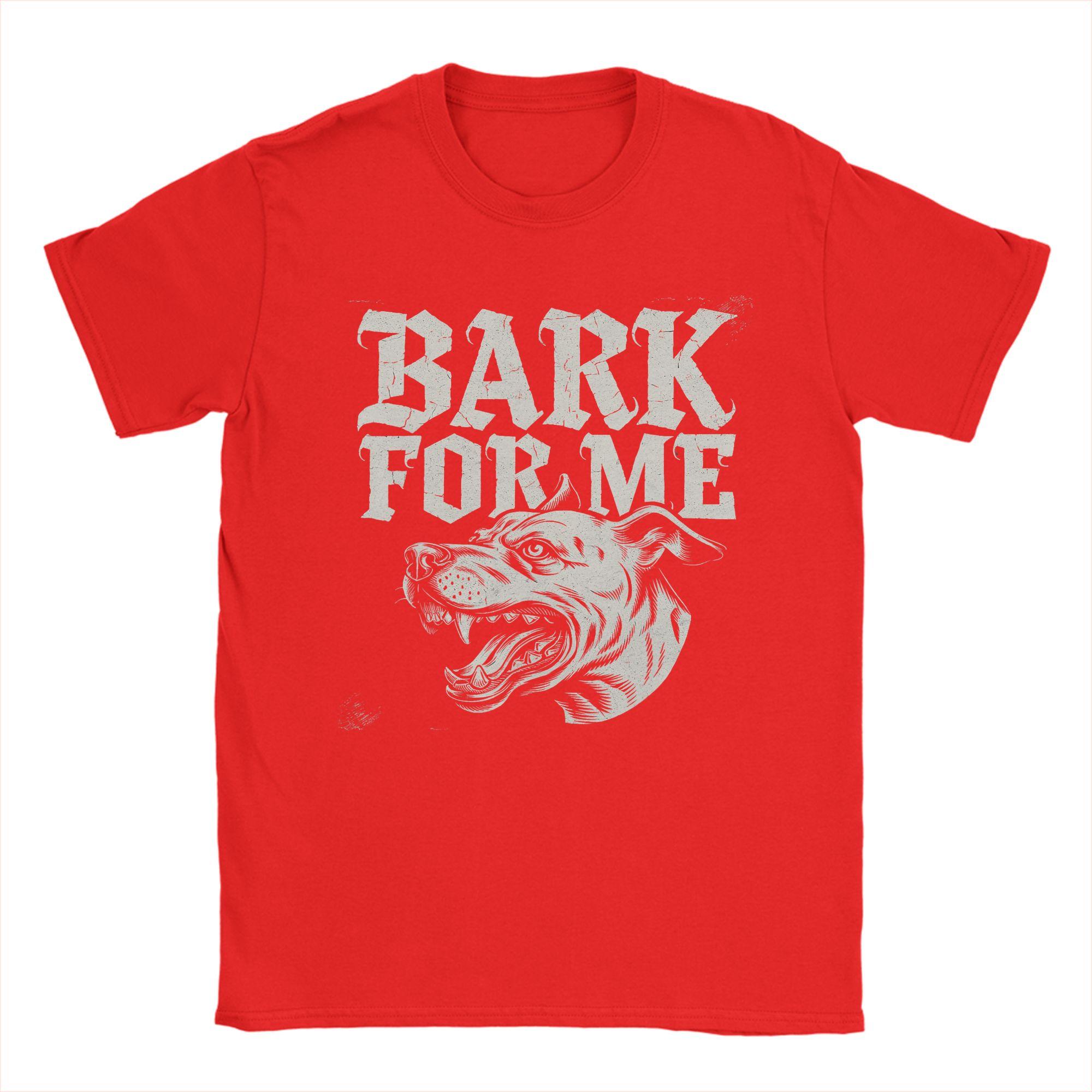 

Bark for Me Fierce Dog T Shirt Summer Pure Cotton TShirts For Man Harajuku Casual Tee Shirt Short Sleeve Y2K Retro Tees S