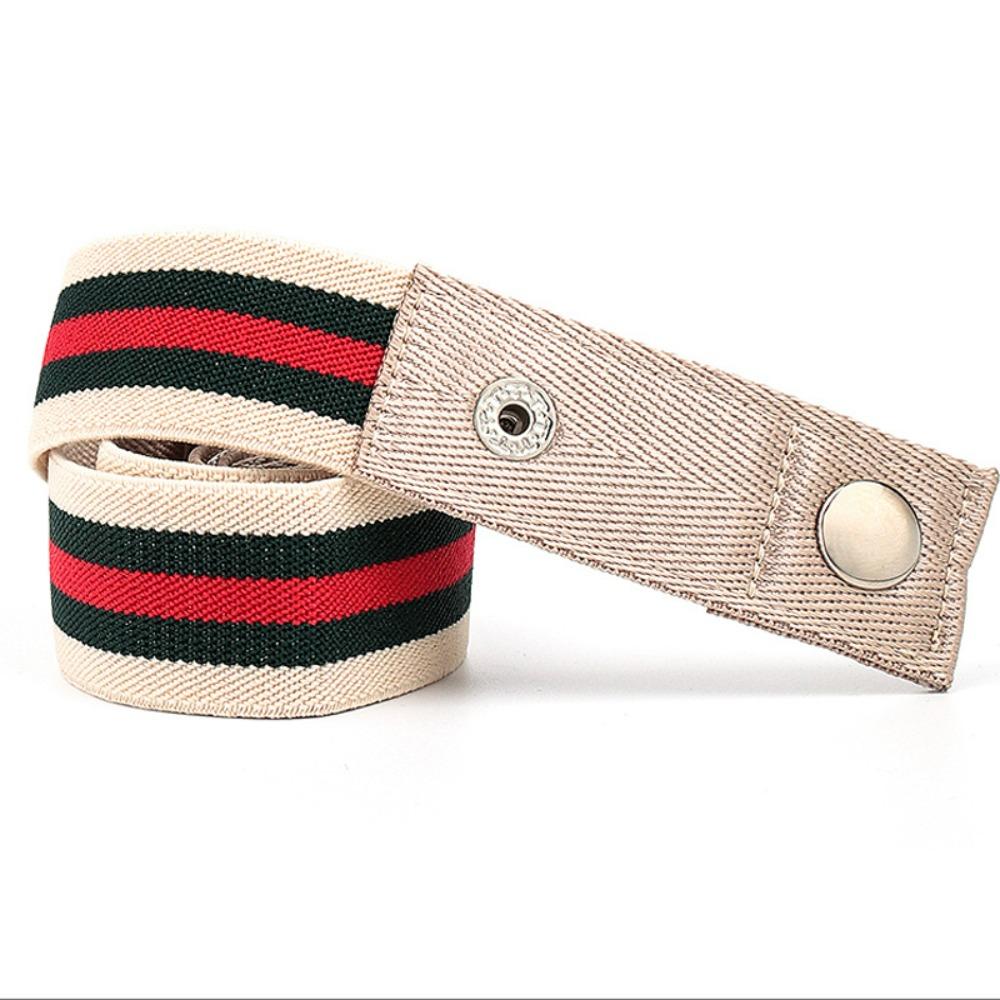 Fashion Lazy Elastic Waist Band Colorful Adjustable Buckle-Free Belts Seamless Elastic Belt For Women Men