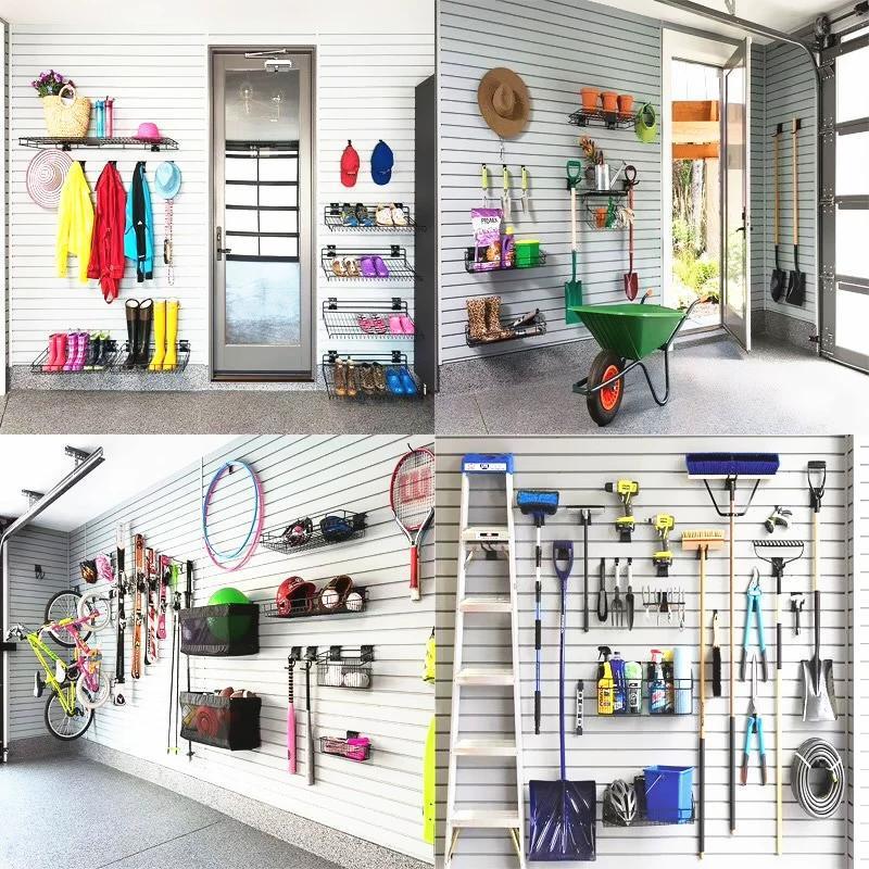 Slotted Panel Shelving Display Rack for Mobile Accessories & Guitar Wall Mount