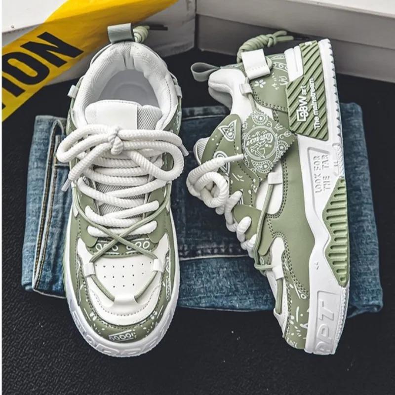 Fashion Men's Casual Shoes Designer Platform Sneakers Outdoor Running Shoes for Men Lace Up Vulcanized Shoes Tenis Zapatillas De Hombre