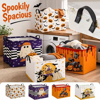 Foldable Halloween Hamper for Bathroom and Bedroom, Clothes Basket