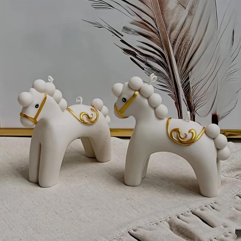 2026 Latest Models Cute Horse-Shaped Silicone Molds for Resin | Galloping Horse Design, Suitable for Making Holiday And Gifts