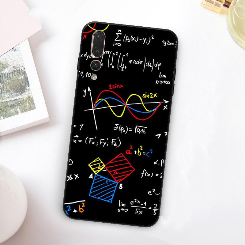 Math Equations Formula For Huawei Nova 11 10 9 SE Y70 Y60 Y90 Y61 Y91 Y73 Y72 12i 11i 8i P30 P40 Lite P60 Pro Case