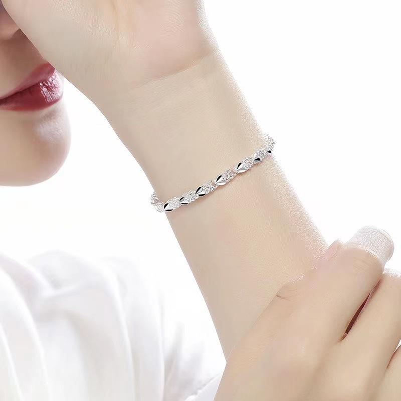 Charms 925 Sterling Silver Bracelets For Women Luxury Designer Heart Shape Adjustable Chain Bracelets Party Fine Jewelry Gifts
