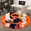 1pc Anime Basketball Player Round Carpet - Office Chair Mat, Non-Slip Rug for Home Decor, Seasonal Gift, Suitable for Office, Living Room, Bedroom, Ga