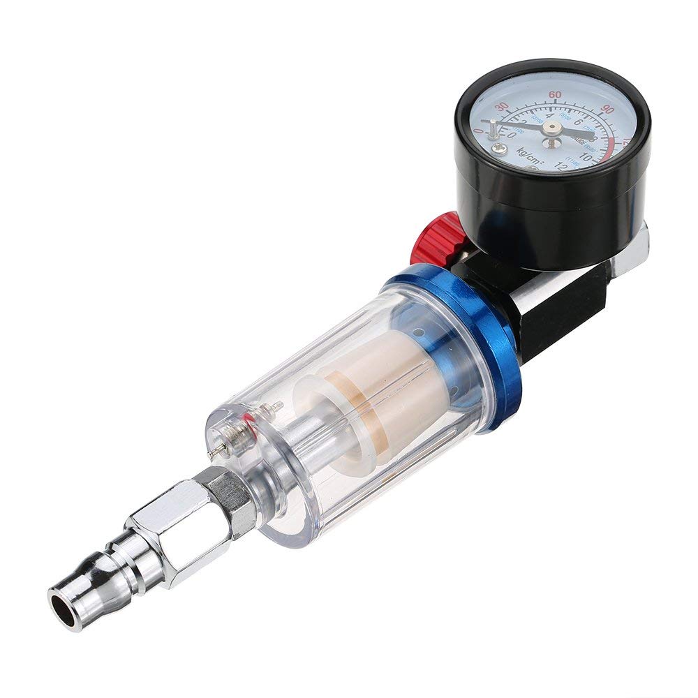 WINGONEER AFR2000 Air Pressure Regulator Separator Trap Filter Fitting Airbrush Compressor MPA Pressure Gauge Combination