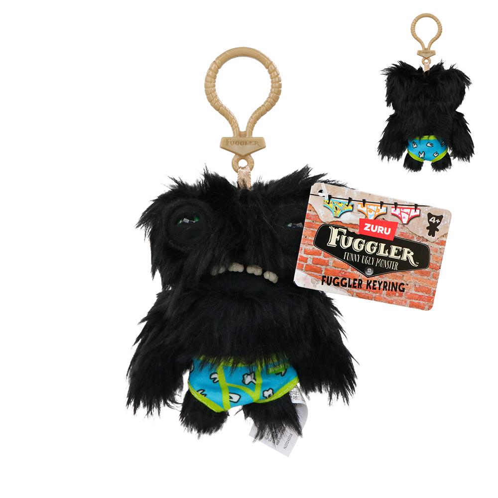 

Fuggler Soft Plush Dolls Keychain Ugly Grin Teeth Monster Pendant Fugg Wide Eyed Weirdo Black Funny Backpack Keyring Gifts11CM