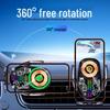 Q6 RGB Sound-Reactive Wireless Charging Car Phone Holder with Foldable Screen and Unobstructed Lens Design