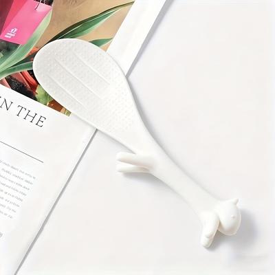 1PC Cute Creative Kitchen Non-stick Rice Spoon Plastic Non-stick Rice Spoon