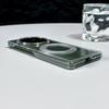 For Vivo X Fold 5 Case Magnetic 360° Ring Ice Crystal Transparent Back Cover Equipped With Central Hinge Protection Shell