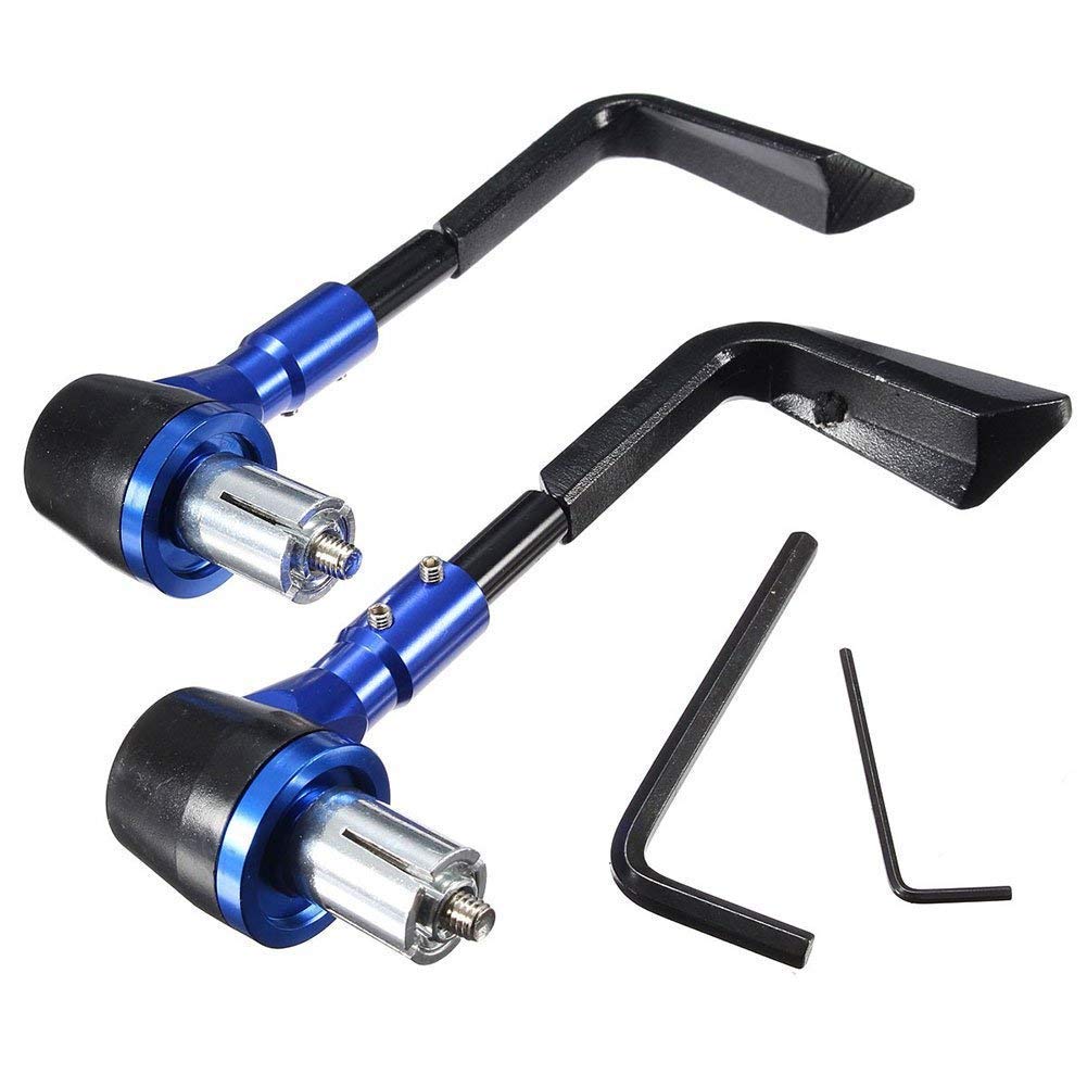 

ONGMEIL 7/8 Motorcycle Aluminum Alloy Lever Protection Guard CNC Adjustable синій