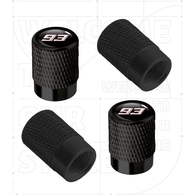 For No. 93 46 MotoGP Yamaha Ducati LOGO 4pcs Motorcycle Car Wheel Tire Valve Aluminum Caps Tyre Stem Covers Airdust Waterproof