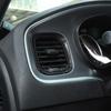 Dashboard Side Air Vent Decoration Cover Trim for Dodge Charger 11+ Carbon Fiber