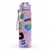 1PC Animal Avatar Collection Print 750ml Color Plastic Sports Water Bottle Leakproof Flip Straw Lid Suitable for Sports Office Home Use