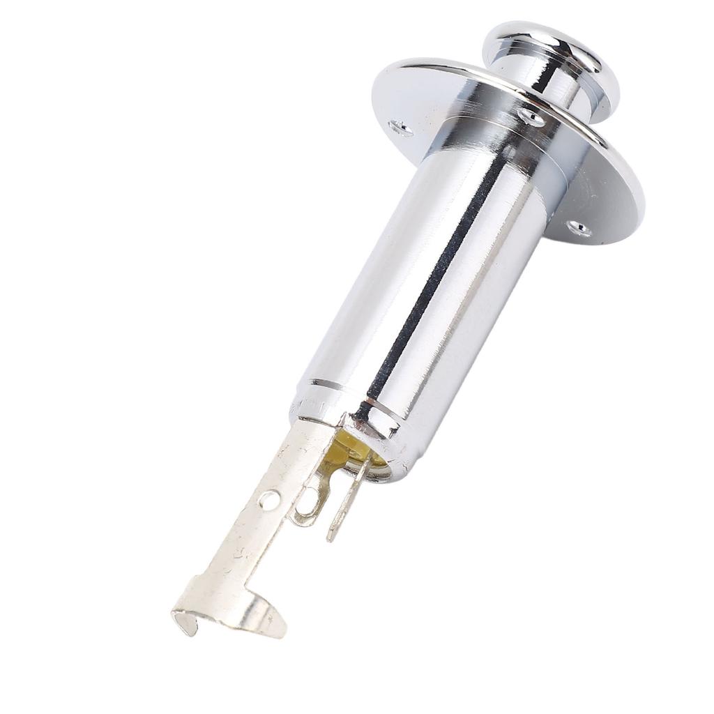 6.35mm Guitar Output Socket Metal Construction Endpin Pickup Socket for Acoustic Electric Guitars