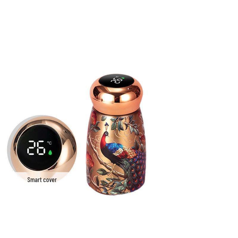 Mushroom Cup: Temperature-Sensitive Retro Stainless Steel Water Bottle - Small, Portable, Trendy Design for 2026