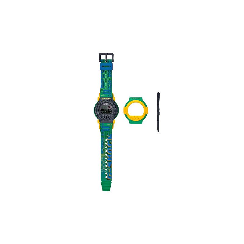 Casio DIGITAL series-disc 200 meters waterproof quartz movement resin strap Japanese and Korean watch same style for men and women gray G-B001RG-3JR