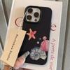 Cute Starfish Jellyfish Pattern Phone Case For iPhone 17 Pro Max 16 Plus 15 Pro 14 13 12 11 XS XR 17Air Lychee Textur Soft Cover