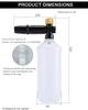 Pressure Washer Power Washer Foam Cannon Snow Foam Lance High Pressure Soap Foamer Soap Foam Gun with 1/4" Quick Connector